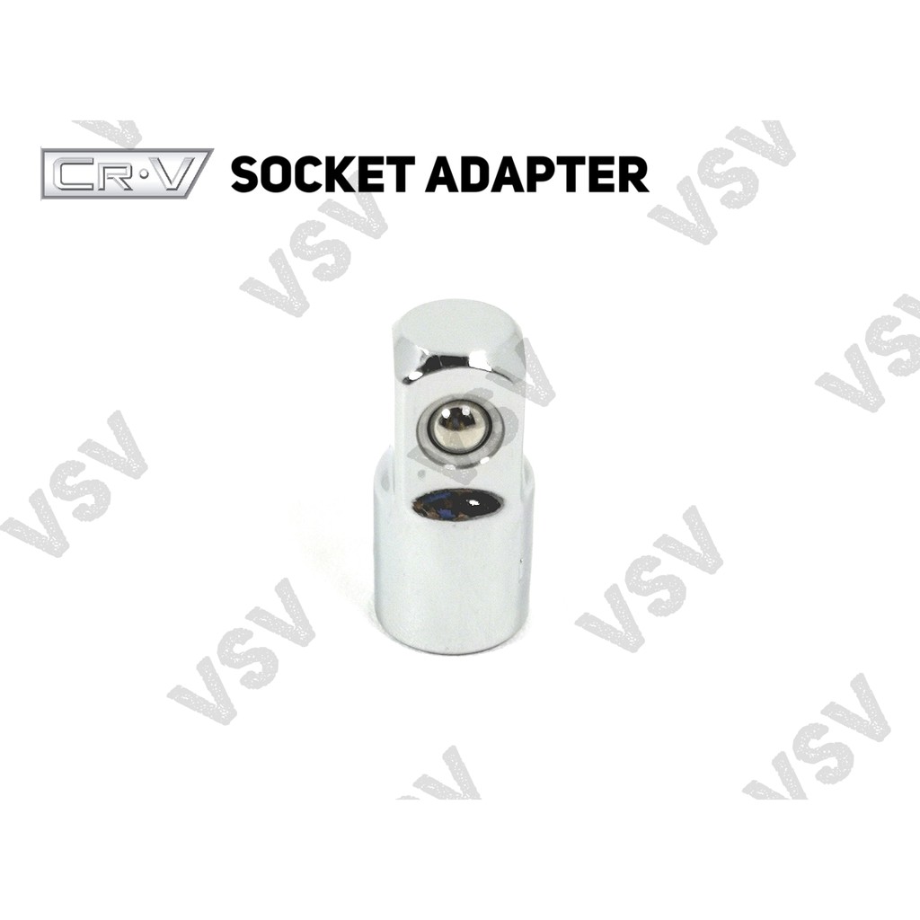 Gestar Socket Adapter 1/4&quot;Fx3/8&quot;M Shock Adaptor Sock Sambungan Sok