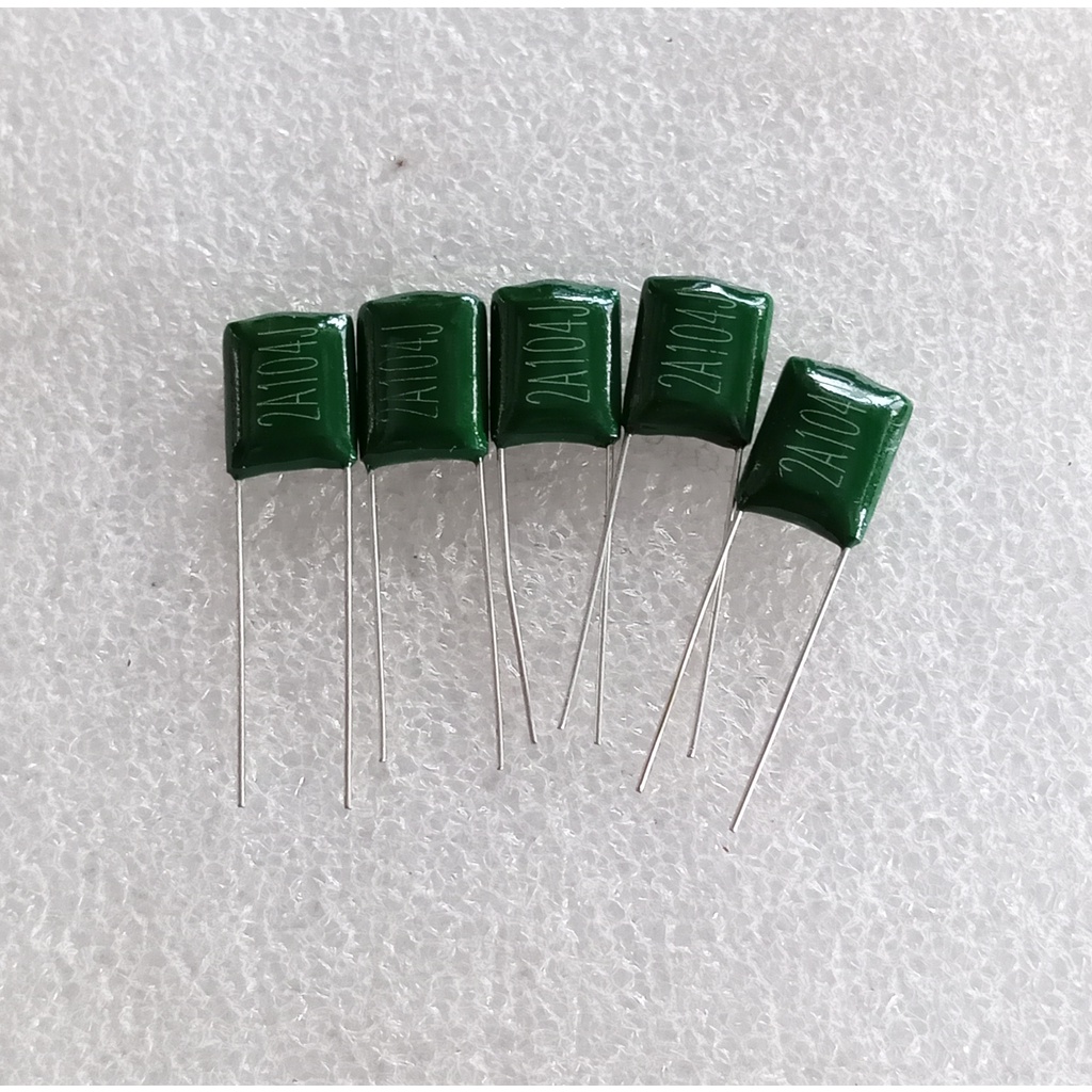 Capacitor Polyester Film 100nf Mylar 104 5pcs