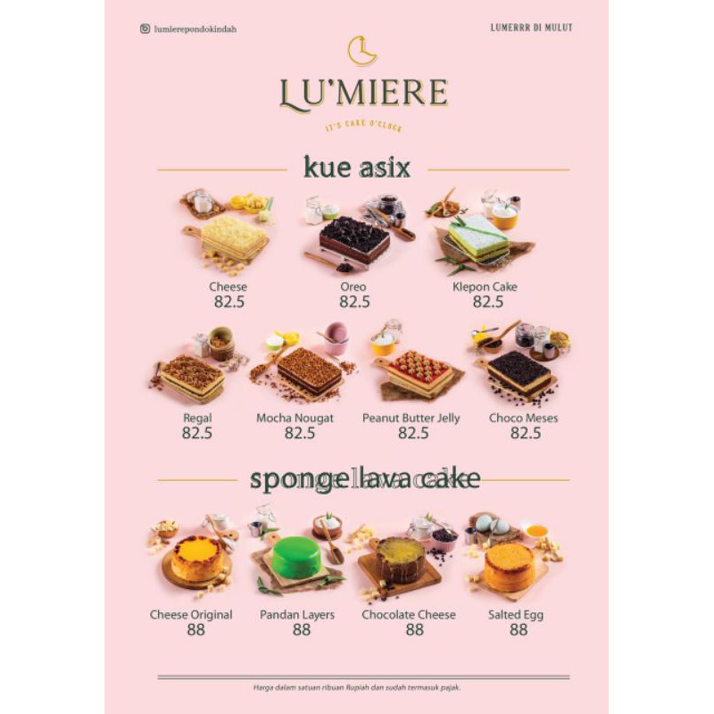 

sponge lava cake by lumiere