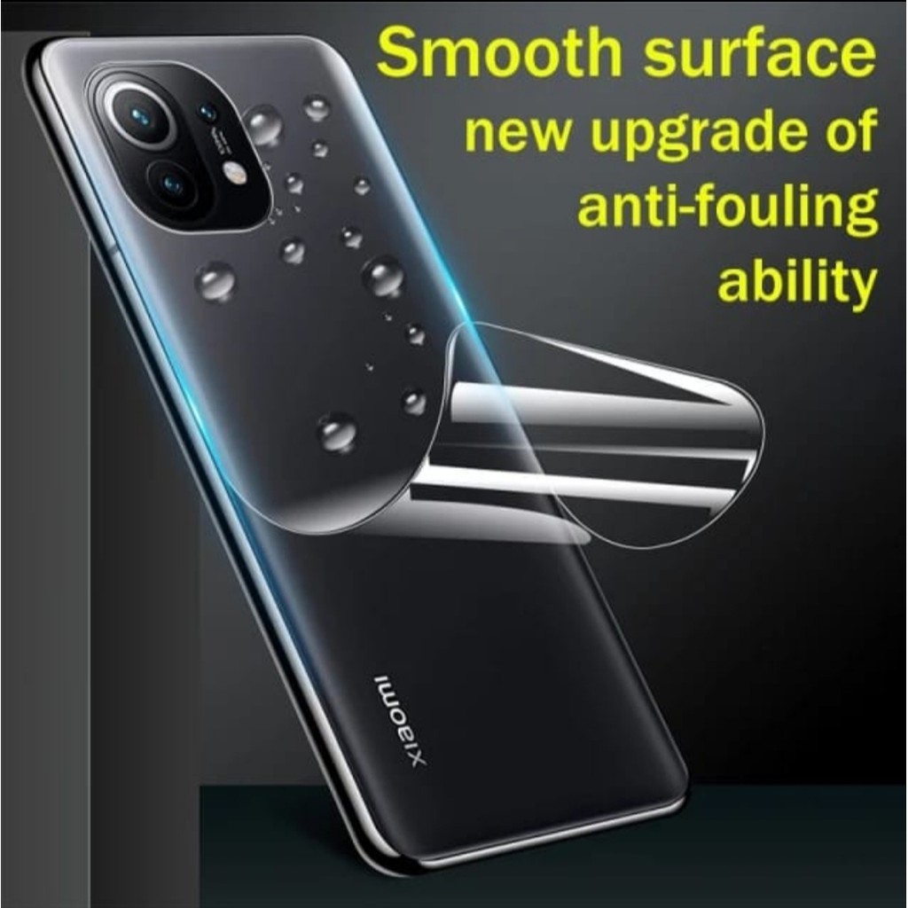 Hydrogel anti gores BELAKANG XIAOMI MI 11 MI11 Lite Ultra Back screen guard