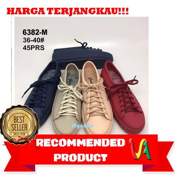 UNIQ Sepatu Wanita . Sneakers . Jelly Shoes Casual Glanzton 100% OKE