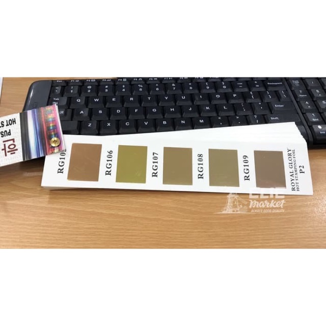 KERTAS FOIL / HOT STAMPING FOIL ROSE GOLD / Hotprint / Poly Emboss Undangan Cetakan