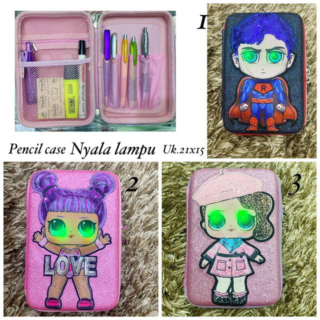 

Pencil Case LOL LED Nyala Import