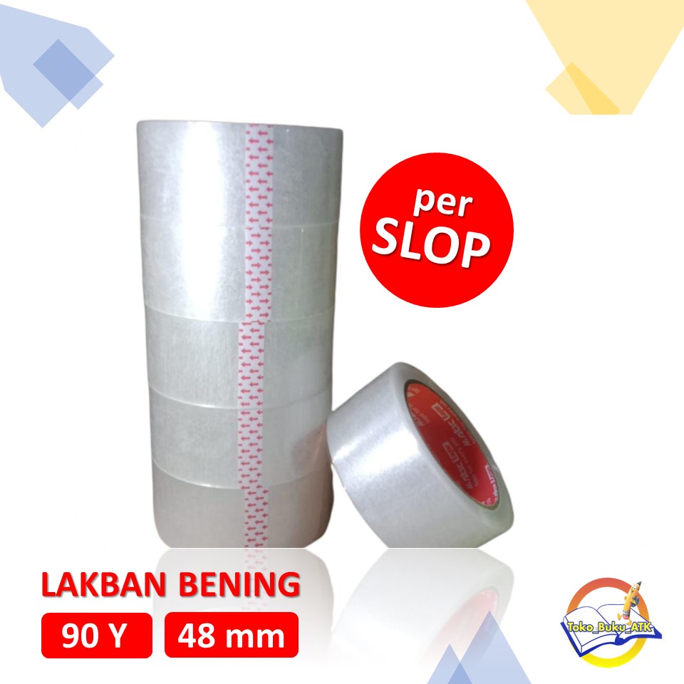 

Lakban 1 Slop 6 Pcs 45mm x 90 Y OPP Tape Matic