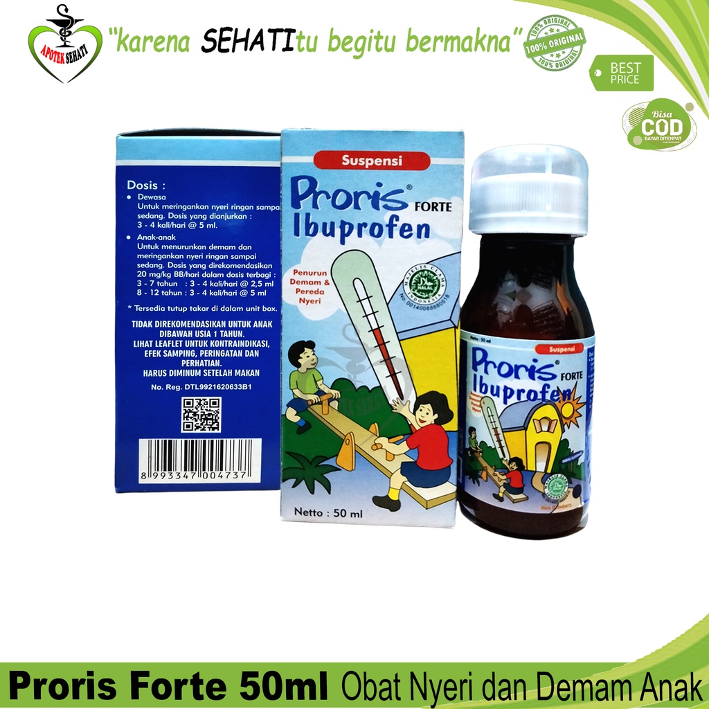 Kesehatan - Obat Penurun Panas Proris Forte 60 Ml