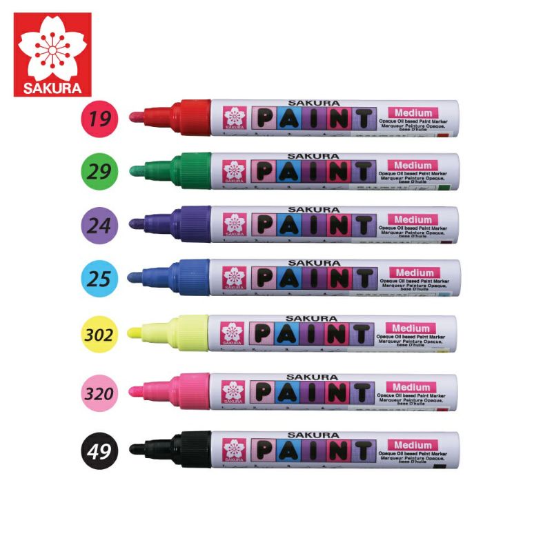 

Spidol Sakura Opaque Oil Based Permanent Paint Marker Medium 2.0mm