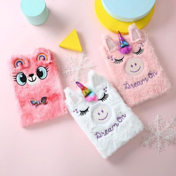 

Buku tulis diary karakter unicorn, teddy bear notebook import ready st