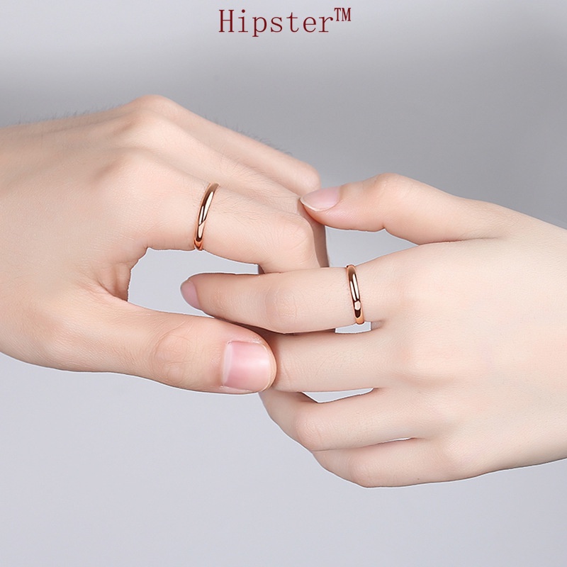 Popular Minimalist Creative Can Carve Writing Romantic Couple Couple Rings