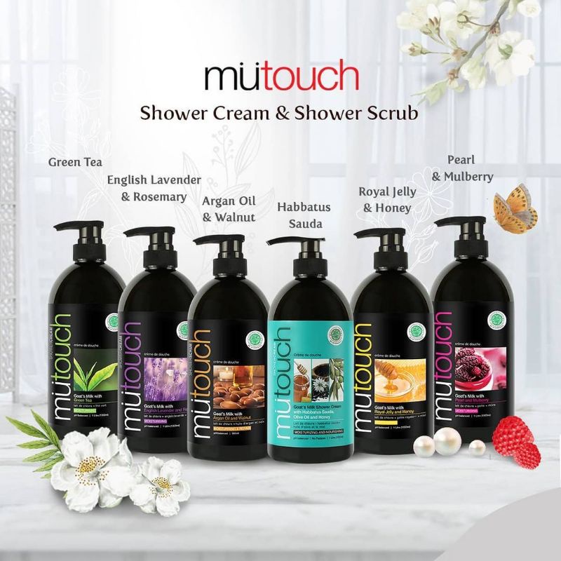 Mutouch Goat's Milk Shower Cream/Scrub (Refill800ml/1000ml)