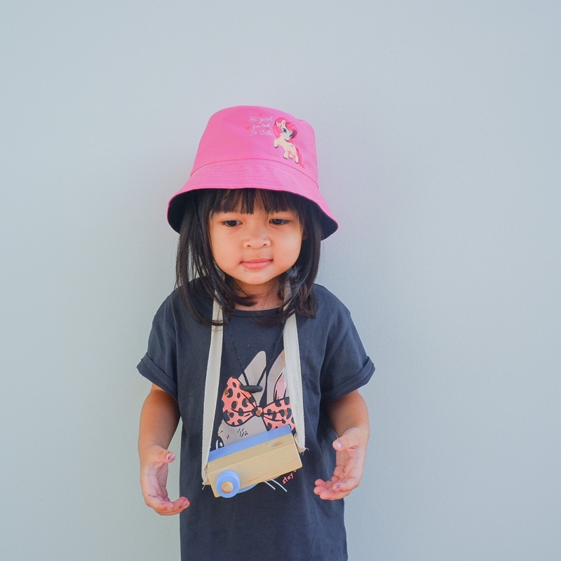 Bucket Hat Anak Tali Topi Anak Laki Laki Cowok Topi Anak Perempuan Cewek Topi Rimba ZOOTOPIA Topi Piknik Anak Bucket Anak Lucu