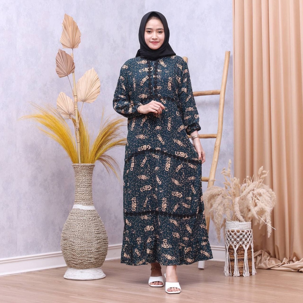 DASTER ARAB LONGDRESS RENDA BUSUI  | RAYON SUPER GRADE A | RESLETING DEPAN BUSUI ELSA | RENDA MILO-3