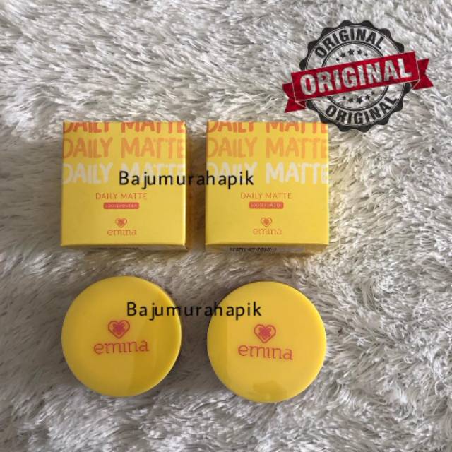 Emina daily Loose matte powder/bedak tabur matte emina/bedak emina