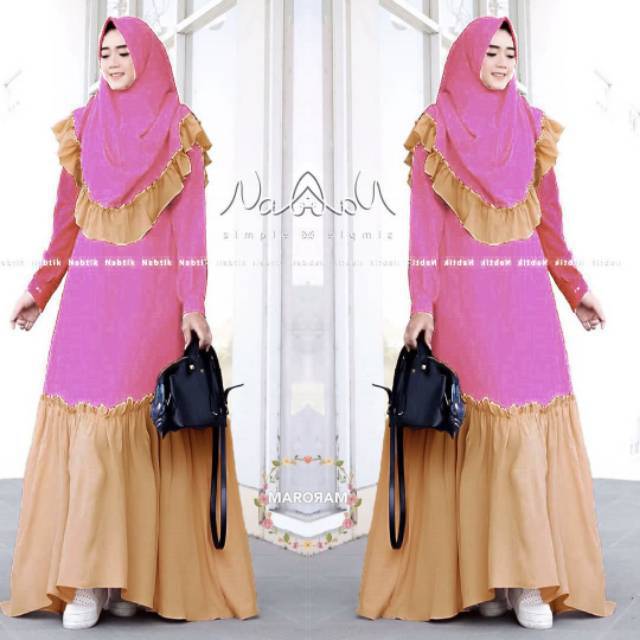 Gamis syafa shafa syari set khimar syantiekkkkkk by MP