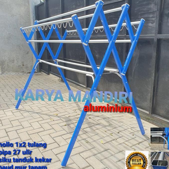 monggo] JEMURAN BAJU ALUMINIUM SUPER BESAR / JEMURAN LIPAT / TULANG / TURBO