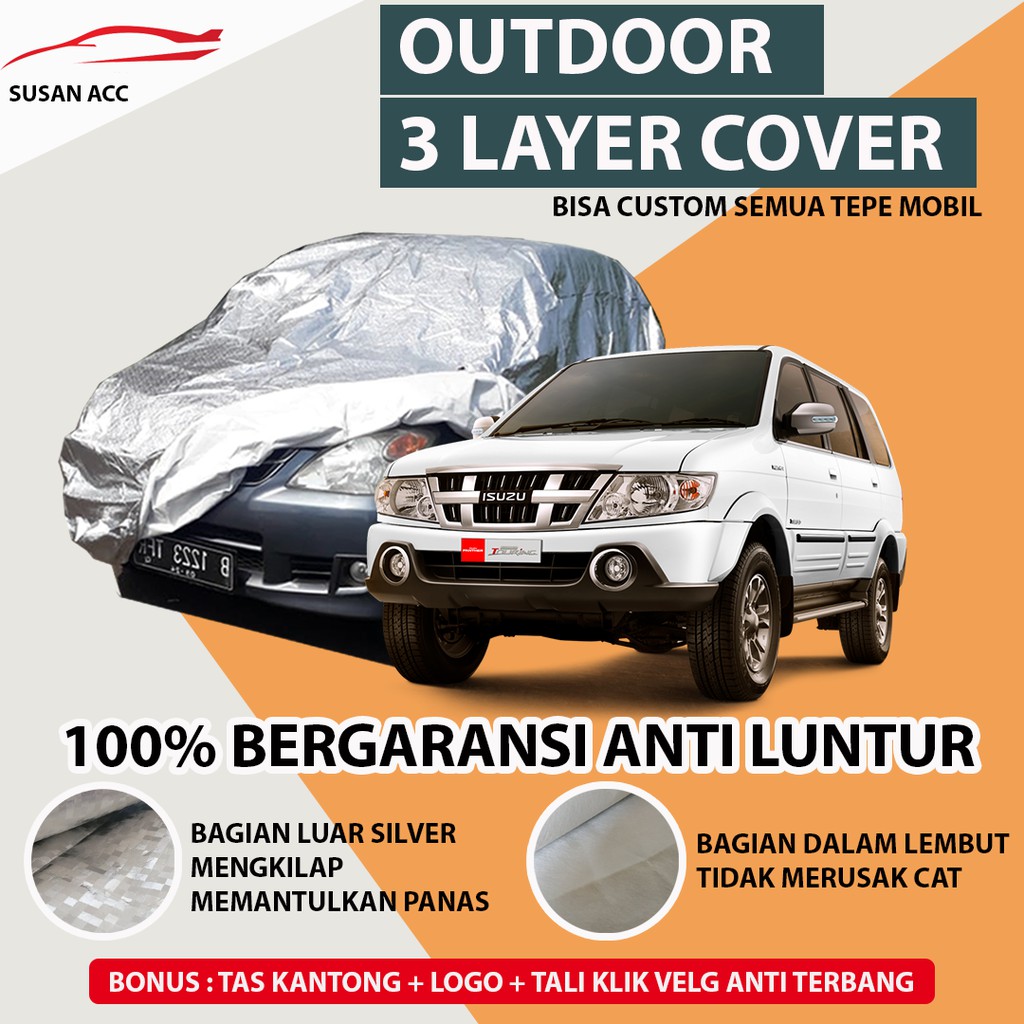 OUTDOOR PREMIUM Body Cover Mobil Phanter / Sarung Mobil Panther / Mantel Mobil phanter anti air