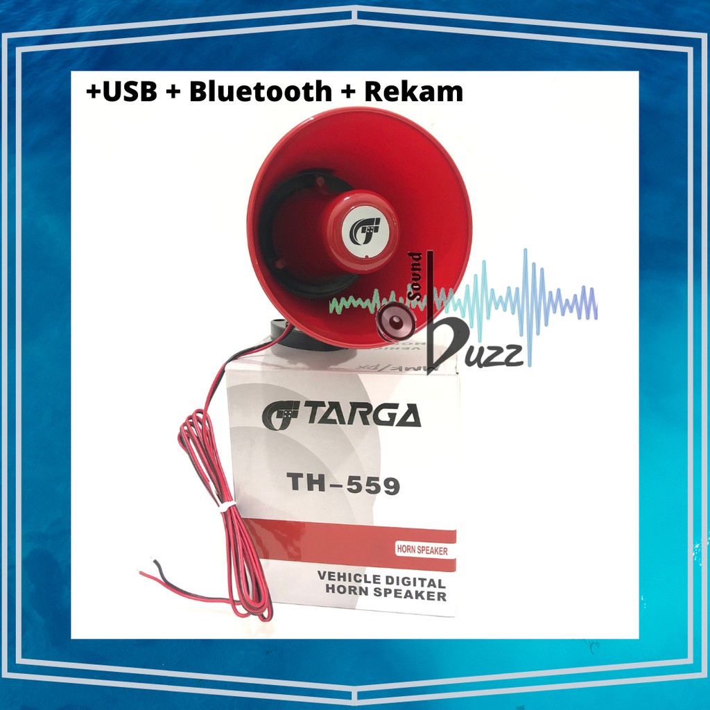 Horn Speaker TOA Bisa Rekam TARGA TH 559 Toa Jual Roti , Es Krim + USB Bluetooth