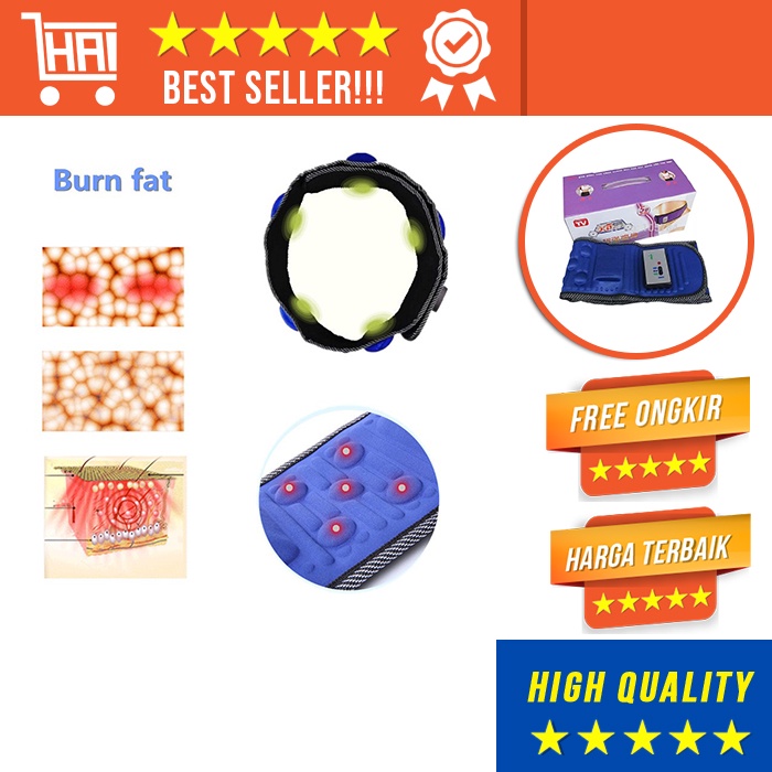 SABUK PELANGSING / ALAT PEMBAKAR LEMAK TUBUH HEAT FUNCTION SABUK PEMBAKAR LEMAK GETAR