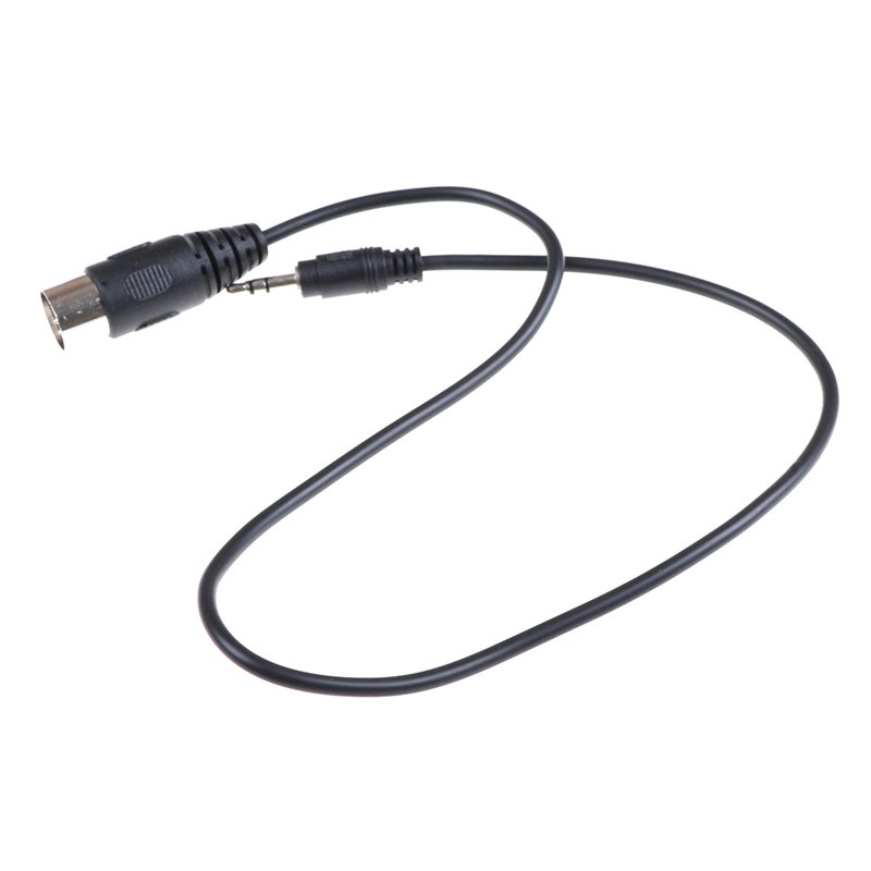 （✔✔❤1pc Kabel Audio Din 5 Pin Din MIDI Male Plug To 3.5mm Male Stereo Jack Panjang 50cm 0.5m