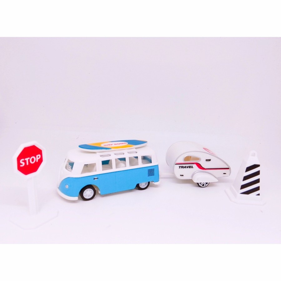 mainan mobil diecast bus travel classic