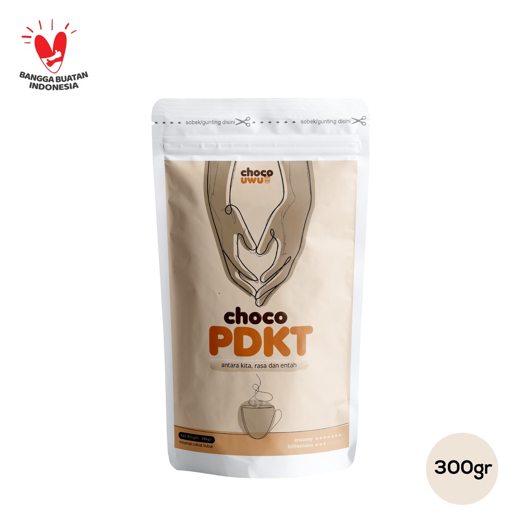 

Cokelat Uwu - Choco PDKT - 300gr - Bubuk Minuman 100% Cokelat Asli