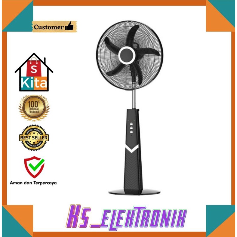 Kipas Angin Emergency 16 inch/Kipas Angin Darurat/Kipas Angin Rechargeable/Kipas angin Lantai Krisbo
