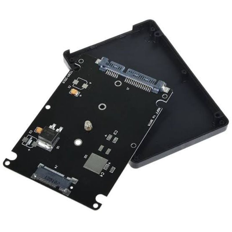 Case 2.5 inch ssd hdd m2 to sata m.2 ngff enclosure internal pc black