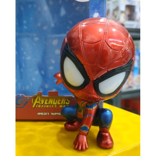 Mainan Figure Cosbaby Hot Toys Spiderman Iron Spider Recast