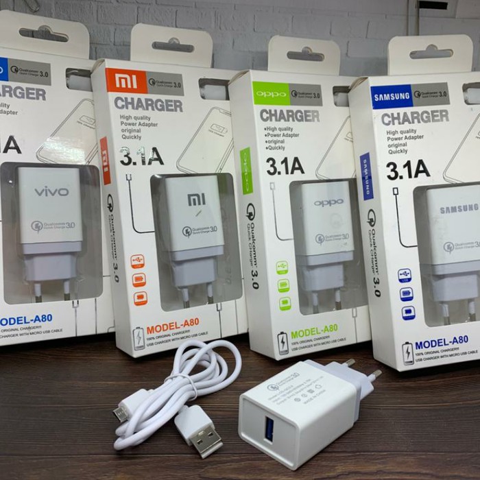 Charger Xiao Mi Model A80 Qualcomm Qiack Charging 3A