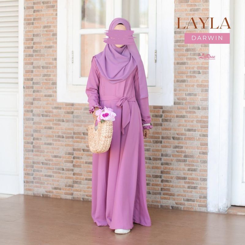 ORI larose Muslim gamis