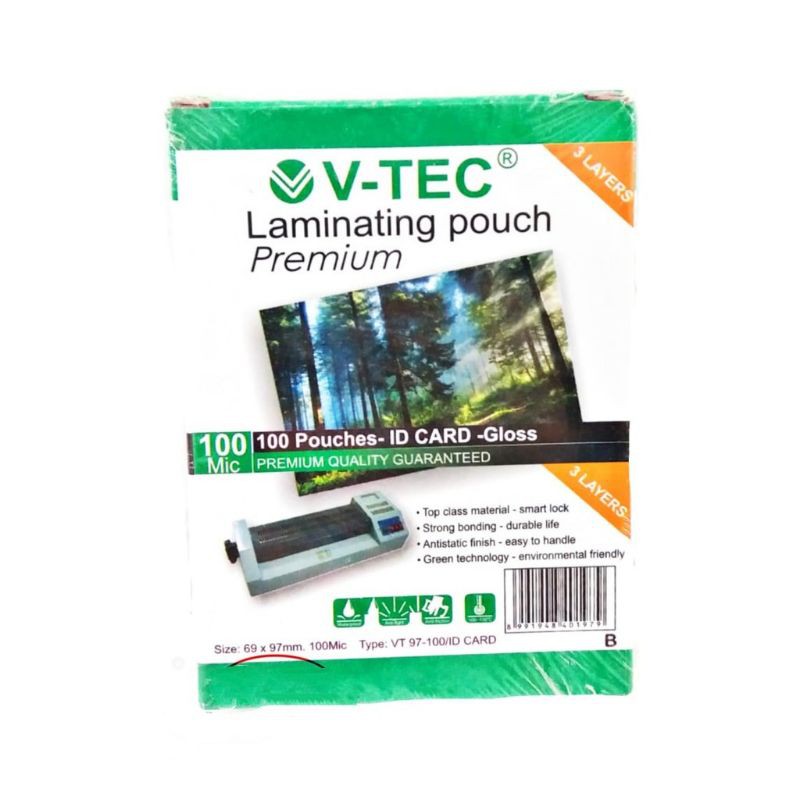 

V-TEC Vtec Plastik Laminating KTP 100 Mic Murah