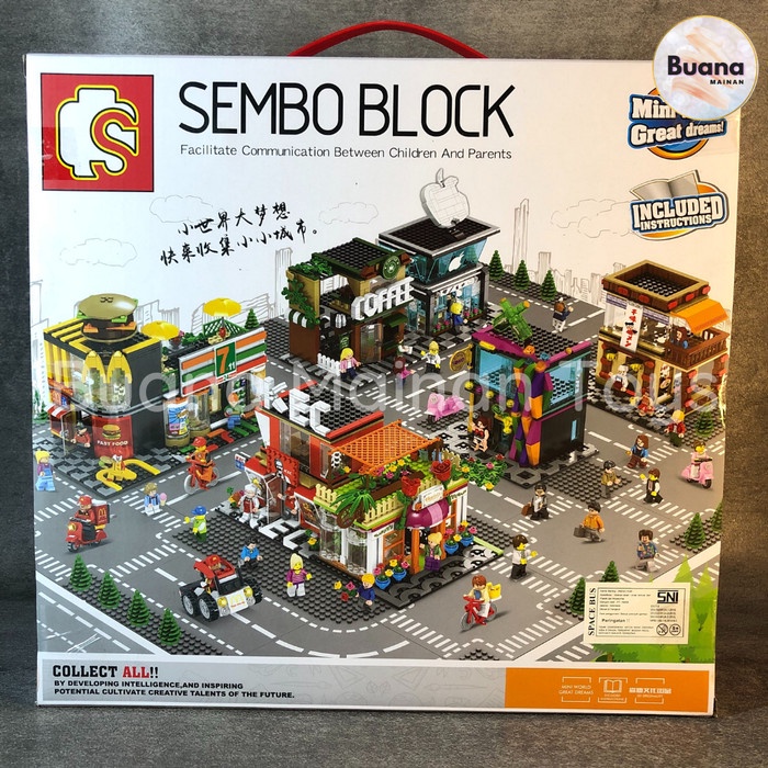 BRICKS SEMBO FRANCHISE BUILDING BRICK CREATOR 601017 MAINAN EDUKASI ANAK COWO CEWE BUILD BLOCKS