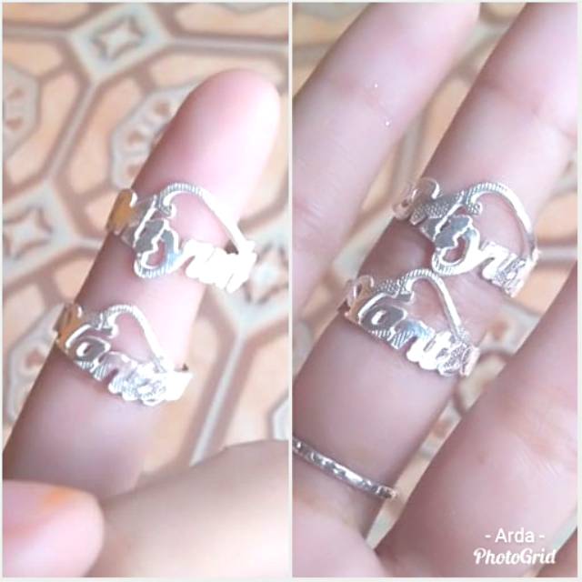 Cincin nama perak