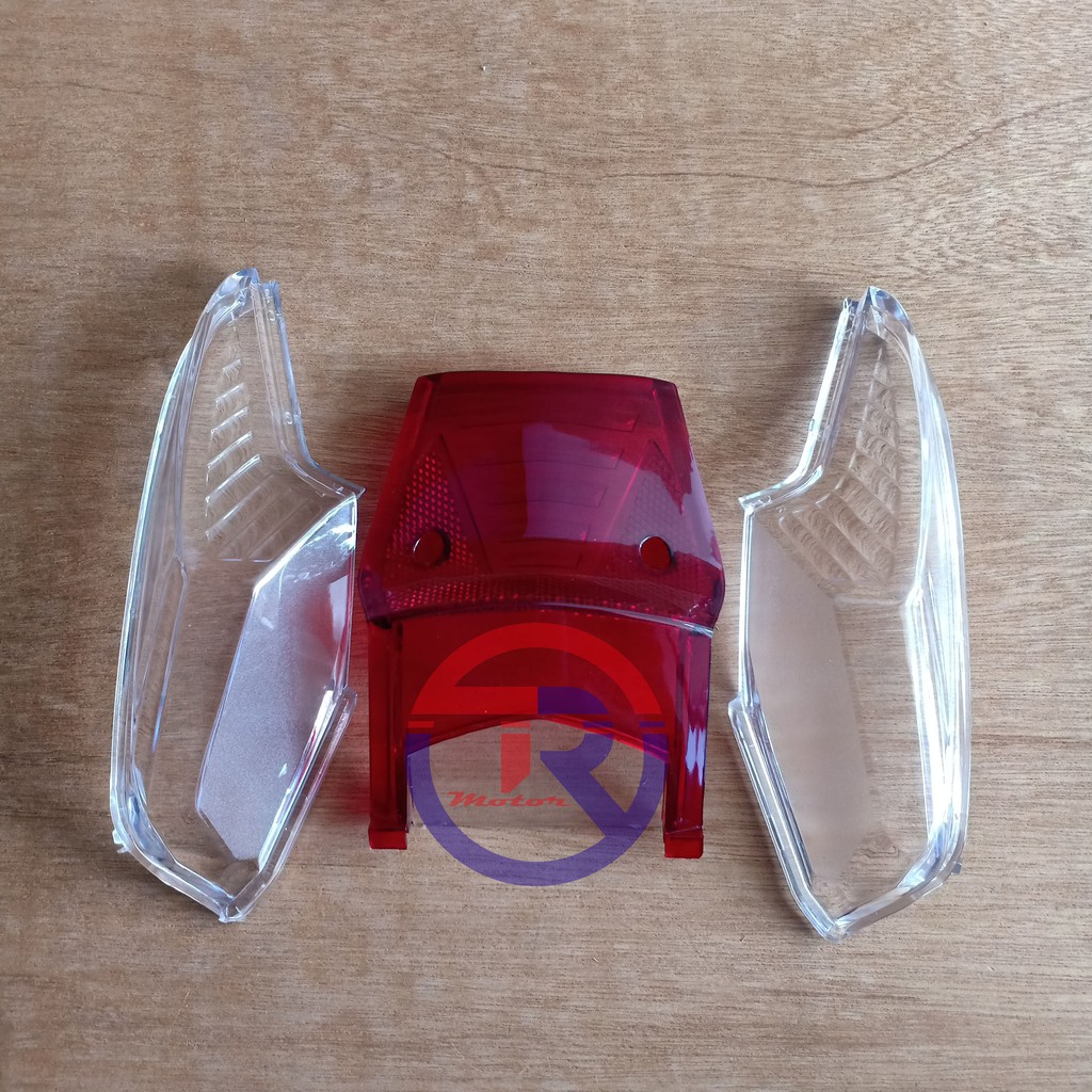 Mica Mika Kaca Stop Supra X 125 New Batman Cover Stoplamp Lampu Stop Lampu Belakang Lampu Rem