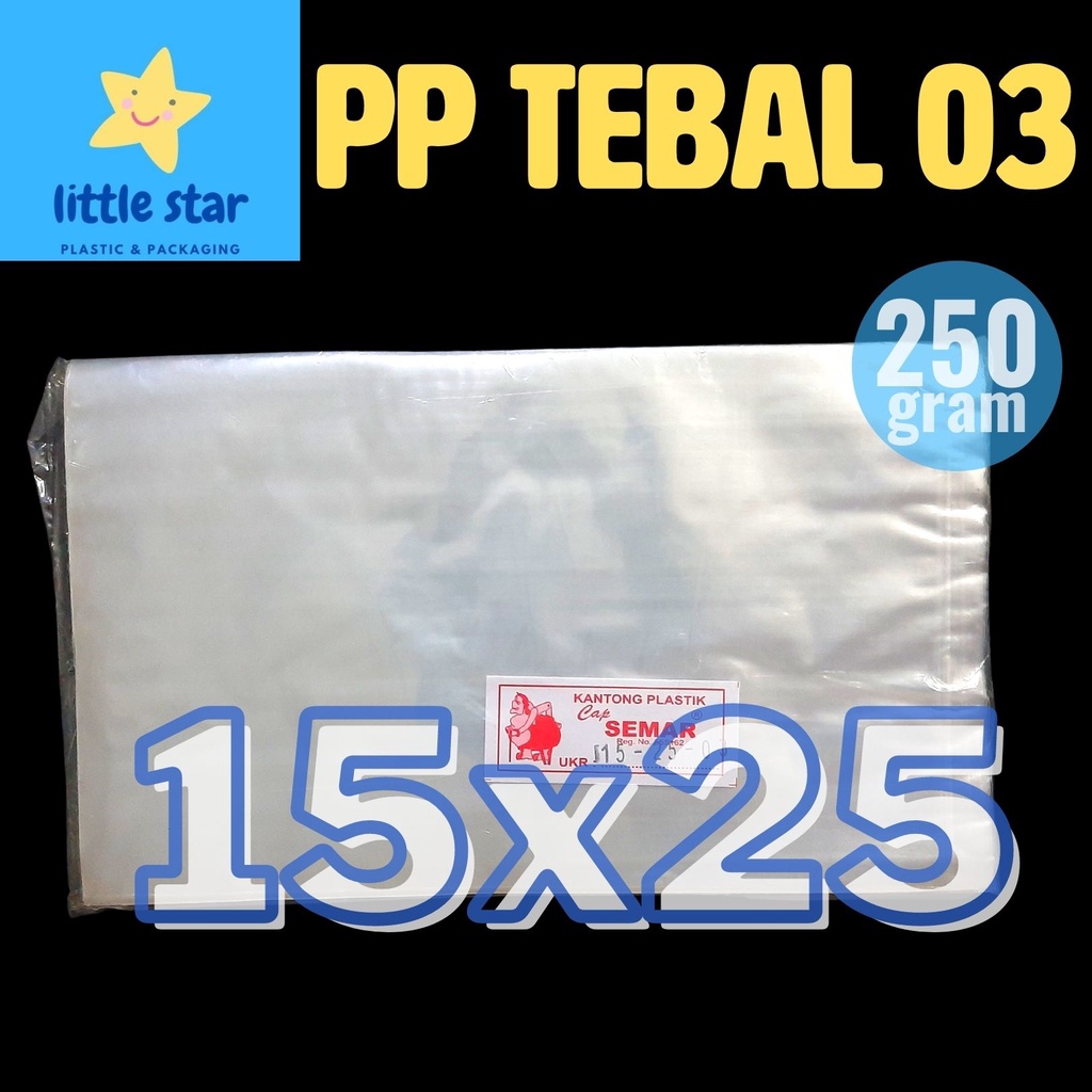 Plastik PP 15x25 03 bening