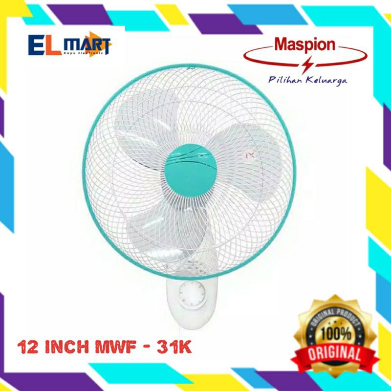 Maspion wall fan 12inch MWF31k/ kipas angin dnding tembok 12&quot; / MWF 31K /  31 K