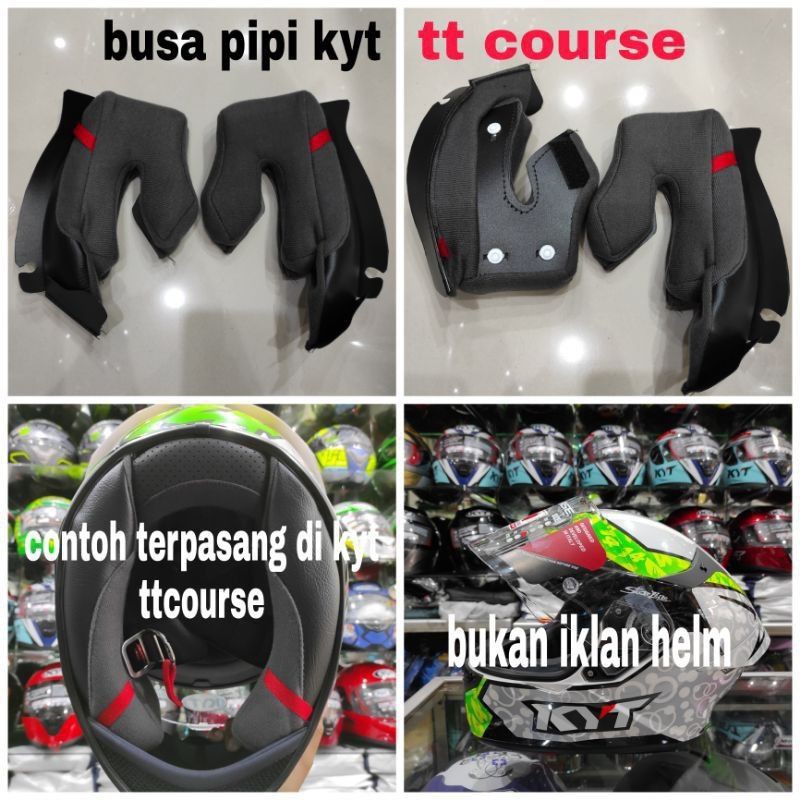 busa KYT Tt course paket busa pipi dan chinguard