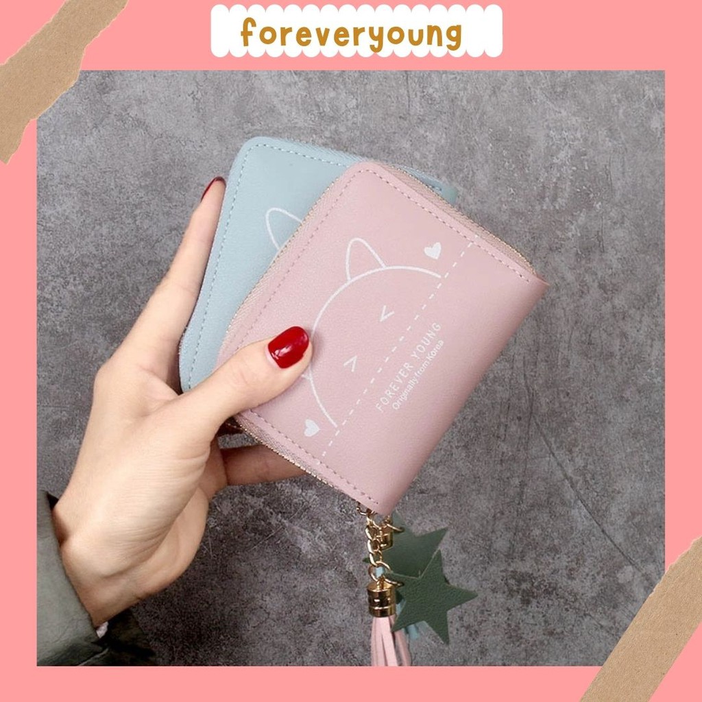 ( Fy ) COD Dompet  import Dompet Wanita Mini Cantik Dompet Import murah cantik Real Pict C1