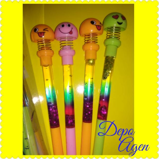 

Bulpen Gel Gliter Emoji / Pulpen Led Emoji Spring Doll