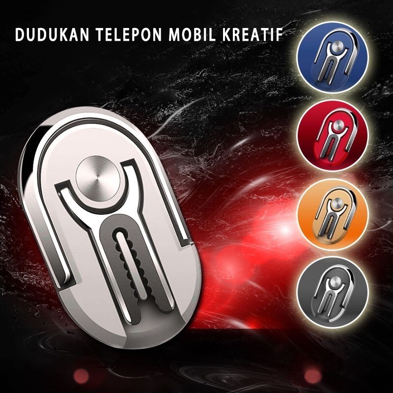 iring + HP Phone Holder Phone Docking HP Dudukan Iring / I Ring / Ring Kreatif 360 Car Holder Stand