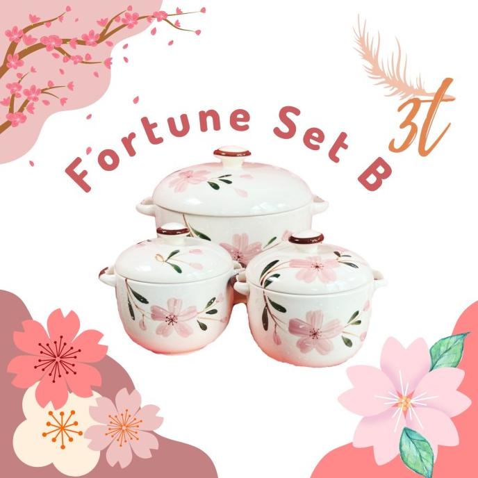 

Fortune Set B Ceramic Set / Cny Hampers / Imlek Hampers / Parcel .