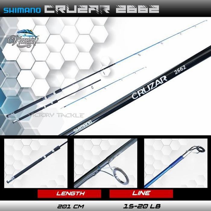 Joran SHIMANO CRUZAR 2662 Fiber Solid 201 cm - Free Packing Pipa