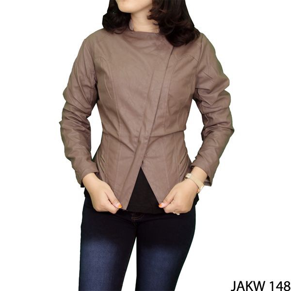 Jaket Wanita Gaul Fabric Krem – JAKW 148