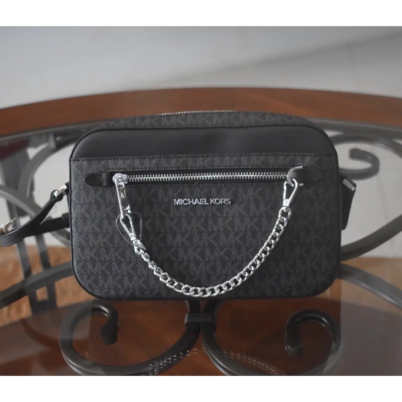 MK JET SET TRAVEL ITEM LARGE EW CHAIN XBODY