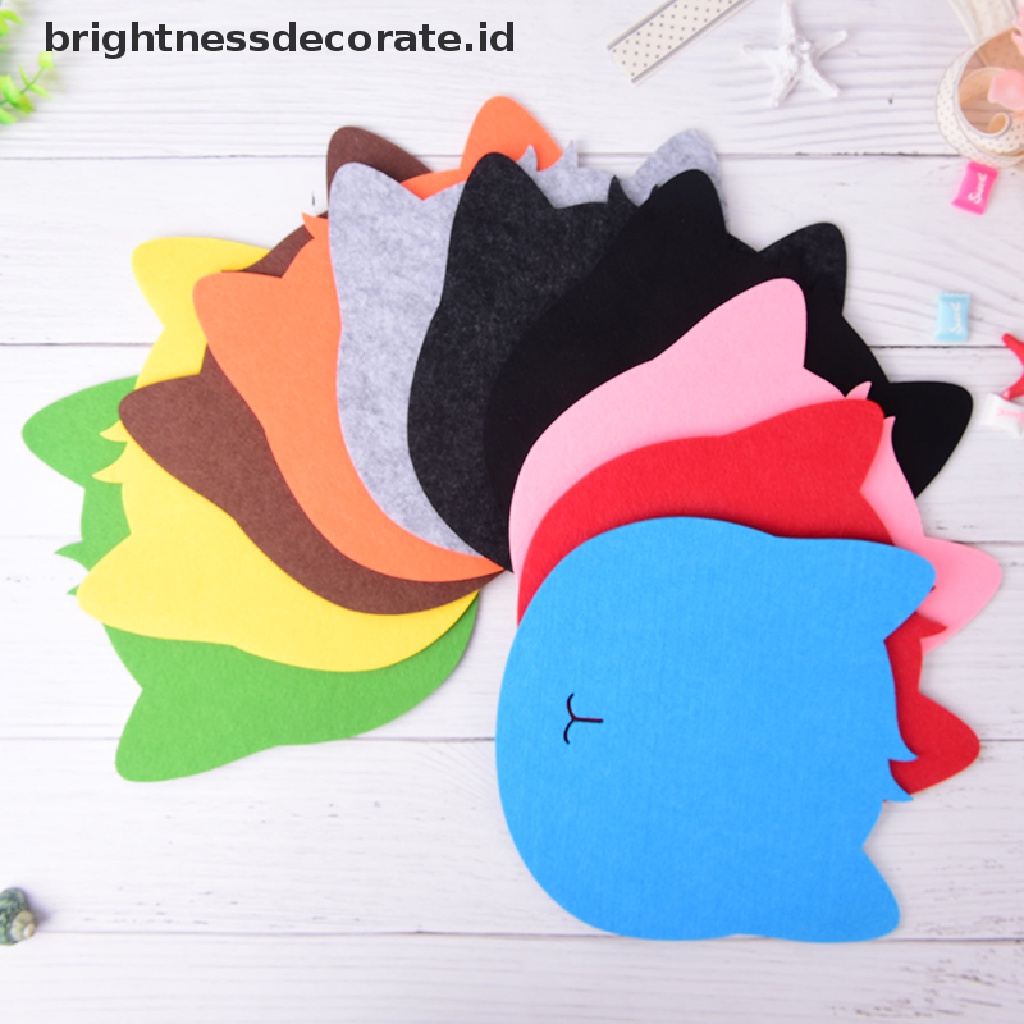 [birth] cat shape dust-proof mouse pad mat felts mousepad for computer laptop pc [ID]