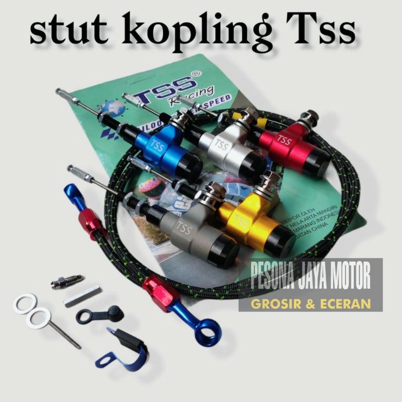 Kopling Hidrolik Tss Plus Selang Universal R15,Vixion,Cbr150r,Gsx,Ninja,R25 Dan Motor Lain Nya