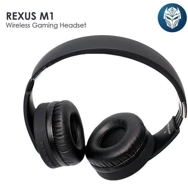 Terbaru Rexus M1 Wireless Headset Gaming Bluetooth Headphone+Microsd+Fm Radio Original