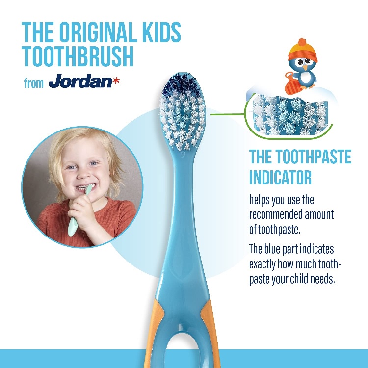 Jordan Oral Care Kids Step 2 Toothbrush Soft  Sikat Gigi Anak Usia 3-5 Tahun WHS