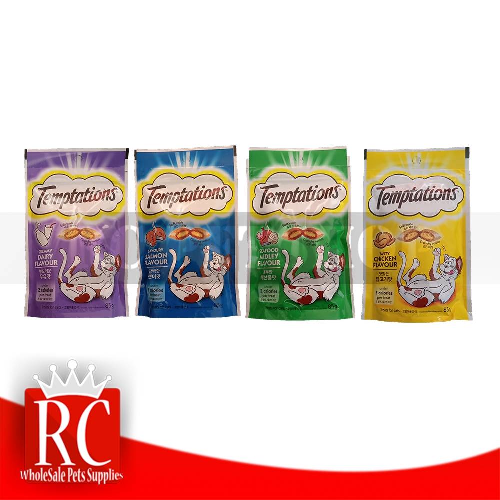 Makanan Kucing Temptations 85 gr / snack temtations 85 gram