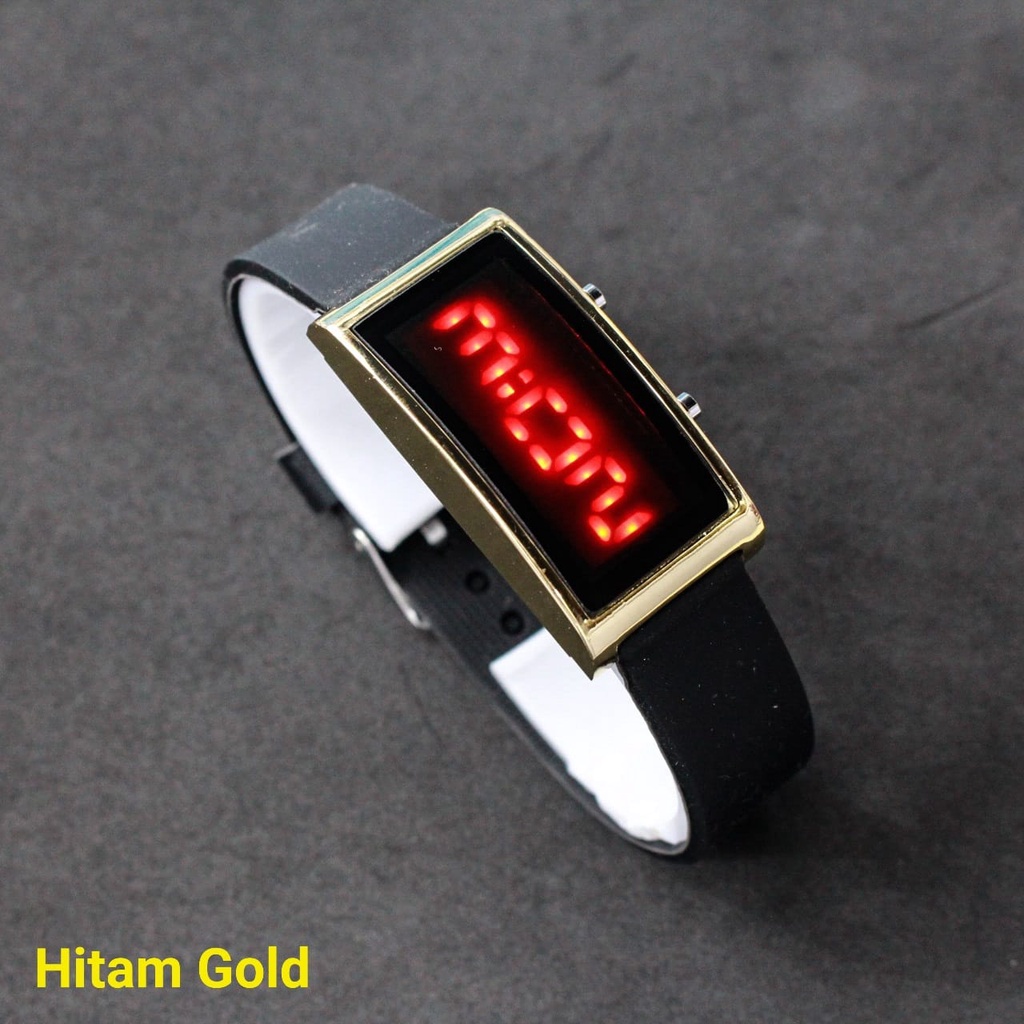 JAM TANGAN WANITA LED DIGITAL KAPSUL JAM TANGAN LED KAPSUL MINI WANITA PRIA TALI RUBBER TERBARU CAPSUL
