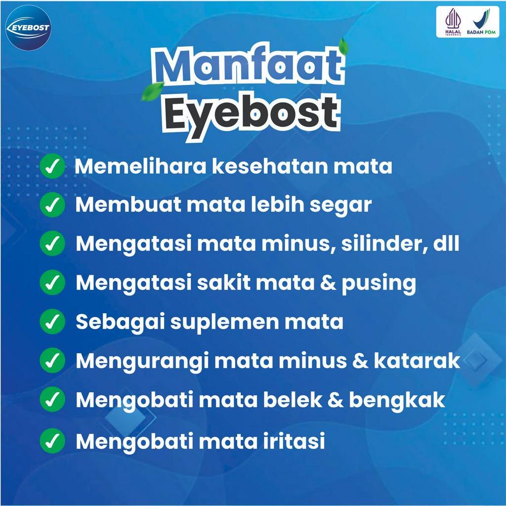 Eyebost Original Multivitamin Madu Ampuh Atasi Masalah Mata Kurangi Mata Minus Mines Gatal Perih Kering Cegah Katarak Tajamkan Penglihatan IsI 200ml